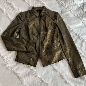 Gold White House Black Market Jacket